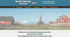 Desktop Screenshot of nordwindreisen.de